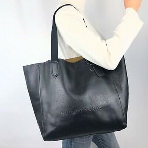 Coach X Hudson Yards Black Leather Tote rare